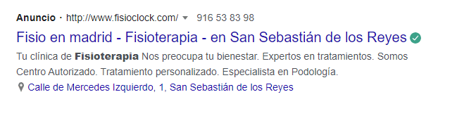 google ads clinicas fisioterapia