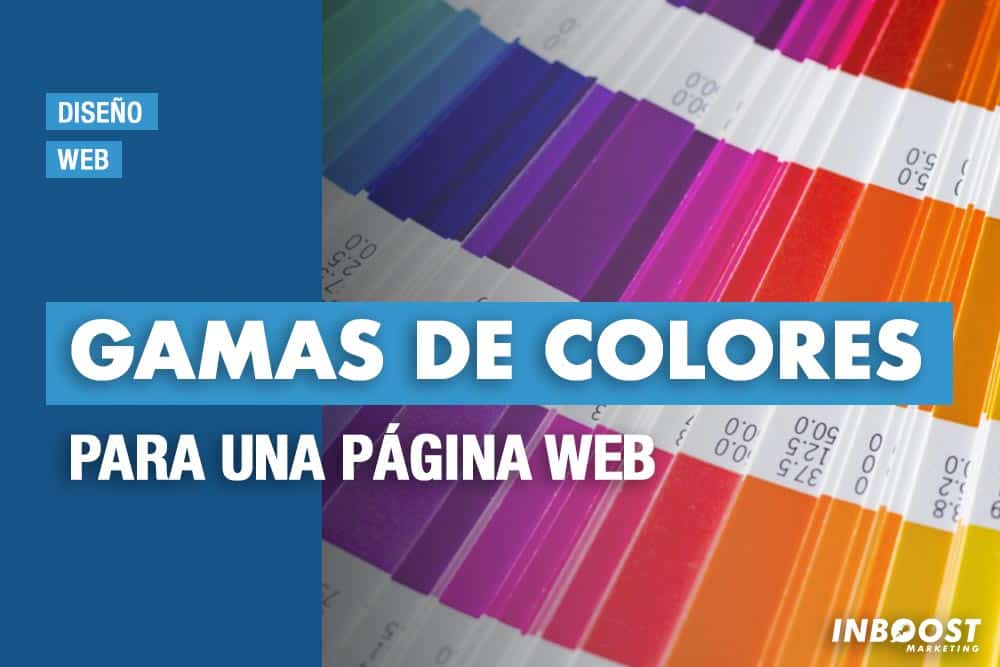 Muestrario de colores en la portada sobre paletas para páginas web