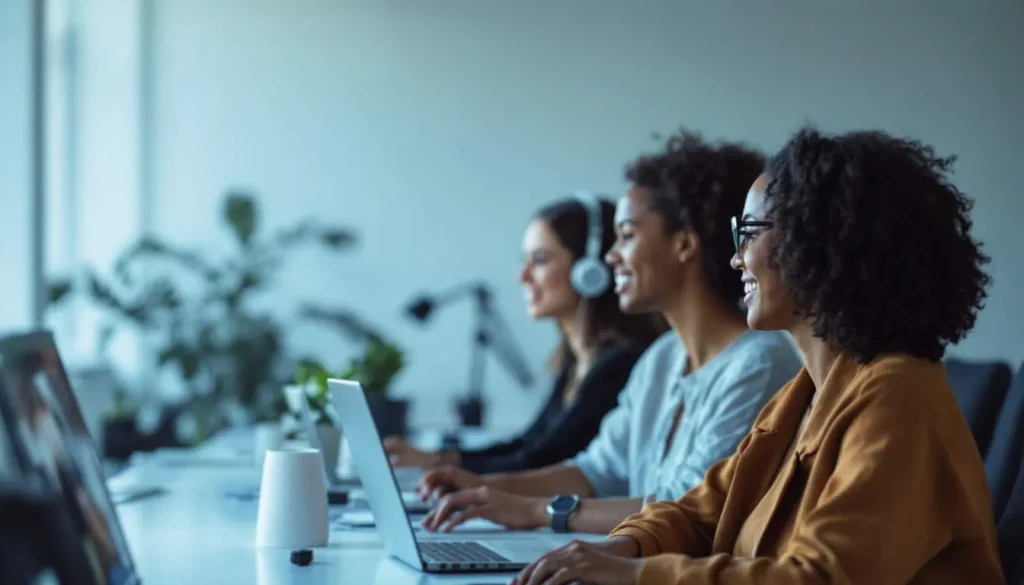 mujeres trabajando atencion al cliente