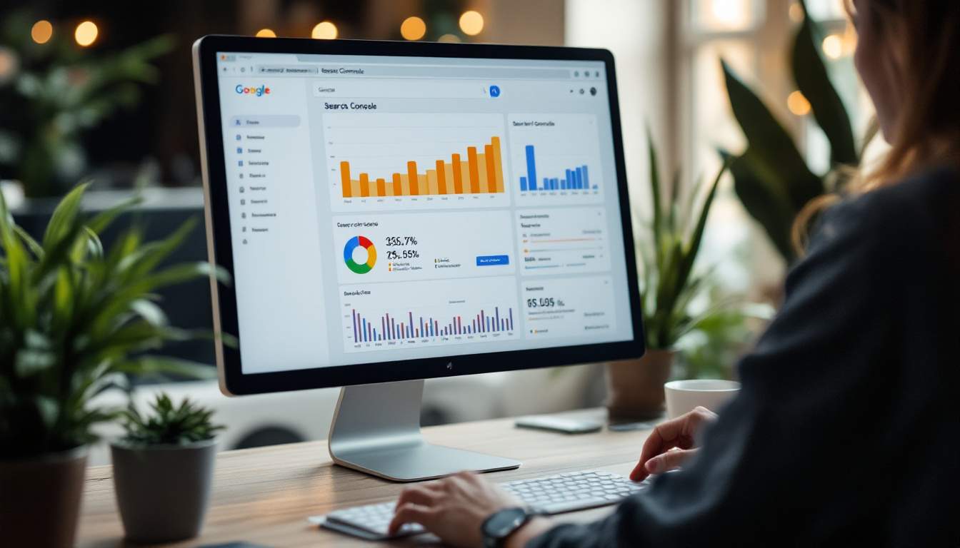 Persona revisando gráficos ilustrativos en un monitor
