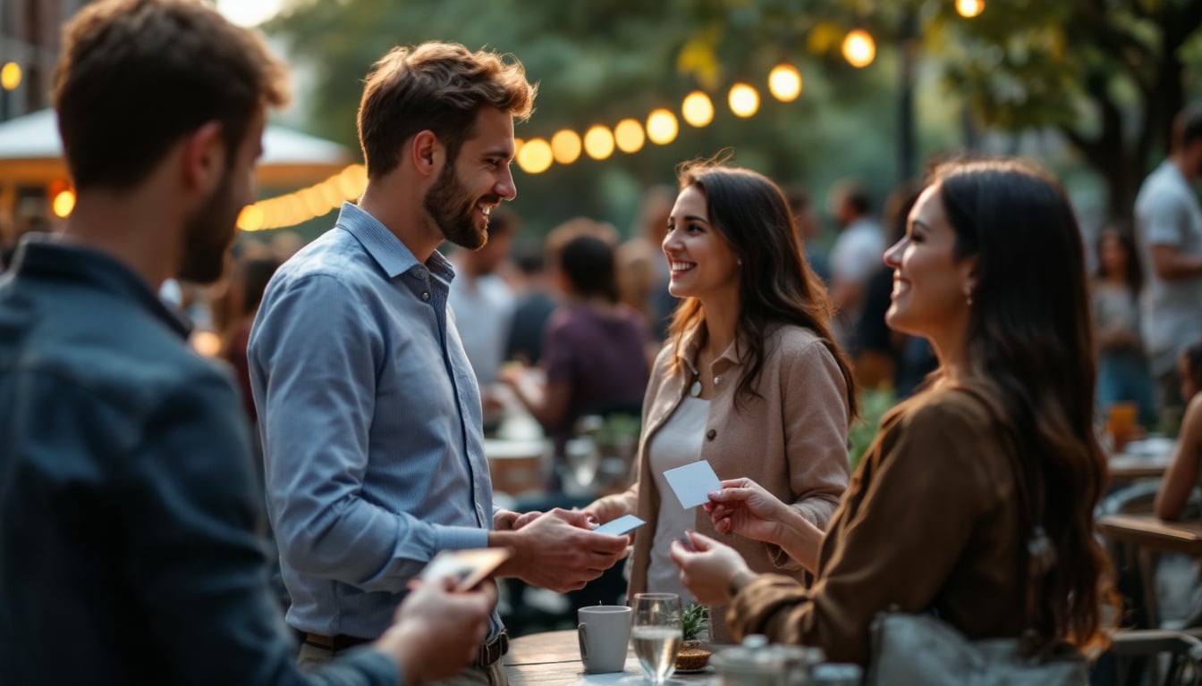 Profesionales conversando durante un encuentro